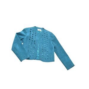 Abe Schrader vintage micro suede jacket blazer 10 M